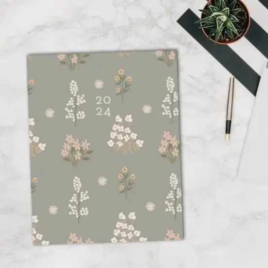 Willow Creek Press 2024 Monthly Planner 9.5"x7.5" Fresh Picked Flowers image {3}
