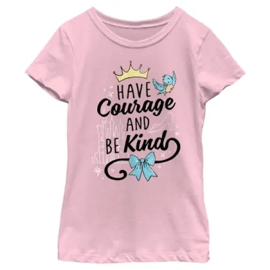 Girl's Cinderella Have Courage and Be Kind T-Shirt image {3}