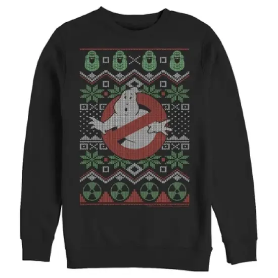 Men's Ghostbusters Ugly Christmas Logo Sweatshirt image {2}