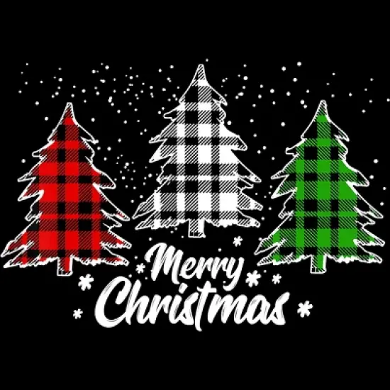 Junior's Design By Humans Christmas Tree Buffalo By NekoShop T-Shirt image {1}