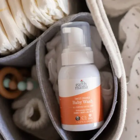 Earth Mama Sweet Orange Castile Baby Wash Naturally Foaming Soap - 6.27 fl oz image {11}