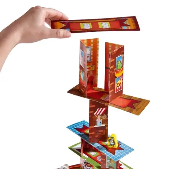 HABA Rhino Hero Super Battle - A Turbulent 3D Stacking Game Fun for All Ages (Made in Germany) image {4}