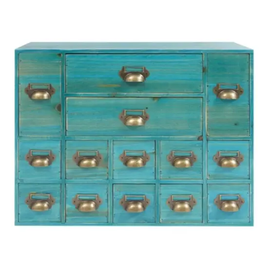 YIYIBYUS Drawers Storage Cabinet with 14 Drawers, Tabletop Drawer Organizer image {6}