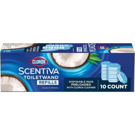 Clorox Scentiva Coconut and Waterlily ToiletWand Pad Cleaner Refills - 10ct image {1}