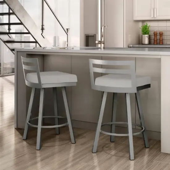 26.75" Derek Swivel Counter Height Barstool - Amisco image {4}