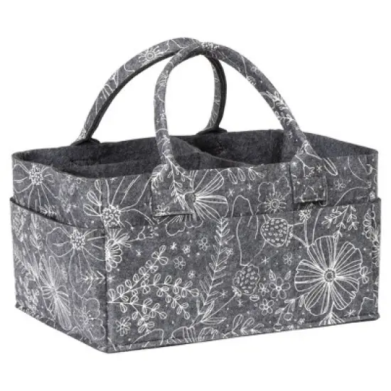 Sammy & Lou Printed Felt Storage Caddy - Floral image {1}