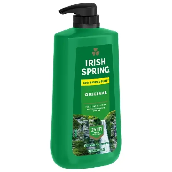 Irish Spring Original Clean Body Wash for Men - 30 fl oz Pump image {2}