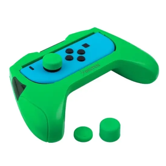 Insten 2 Pack Controller Grips Compatible with Nintendo Switch Joy-Con Controllers, Neon Green, Neon Yellow image {3}