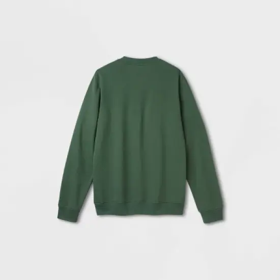 Adult's Peanuts Graphic Sweatshirt - Dark Green image {2}