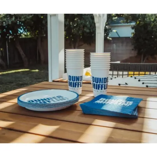 Silver Buffalo The Office Dunder Mifflin 60-Piece Disposable Paper Party Set image {2}