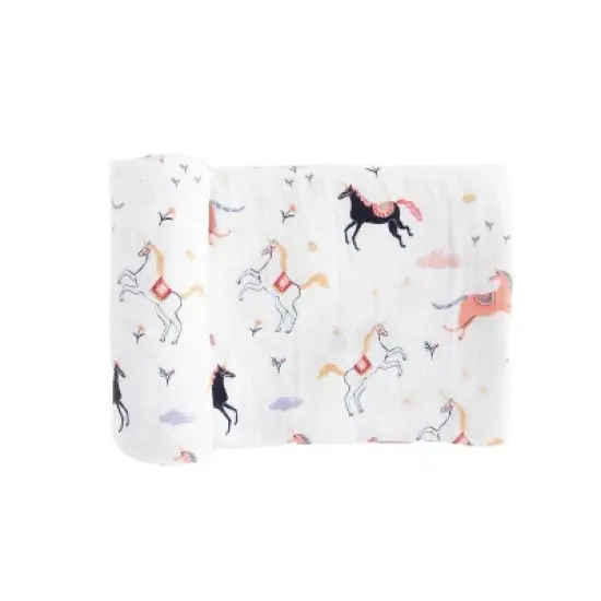 Red Rovr Organic Cotton Muslin Swaddle Blanket Single image {14}