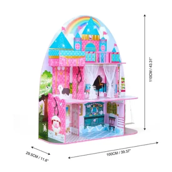 Olivia's Little World by Teamson Kids Furnished Castle Dollhouse for 12" Dolls image {3}