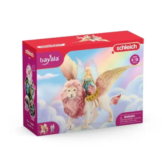 Schleich Fairy in Flight on Winged Lion Animal Figure image {5}
