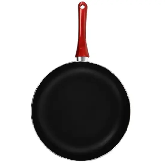 Better Chef Silver Metallic Non Stick Gourmet Fry Pan in Red image {4}