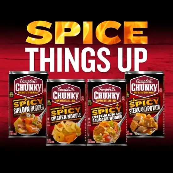 Campbells Chunky Spicy Chicken Noodle Soup - 18.6oz image {9}