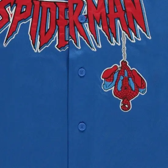 Marvel Spiderman Men's Baseball Jersey - Mens Classic Comics Spiderman Baseball Jersey Avengers Fashion Shirt image {4}