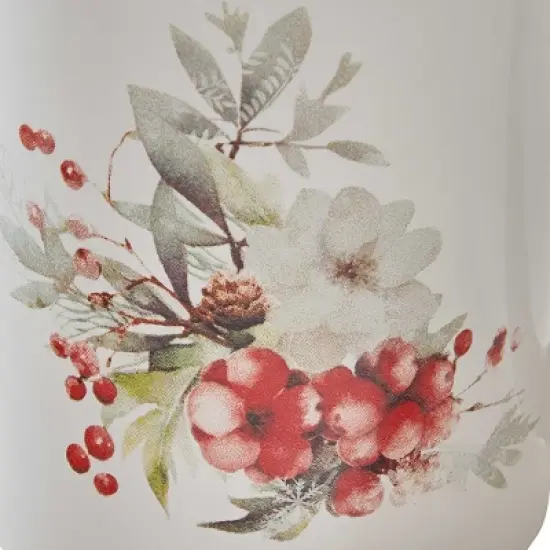 Split P First Snow Floral Red Mug Set Of 4 image {2}