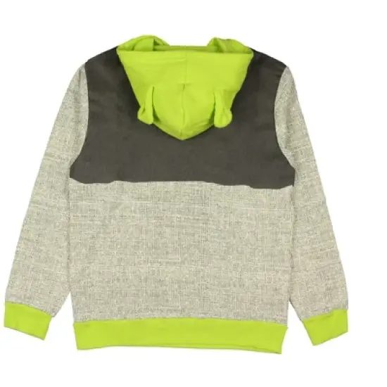 Shrek Costume Pullover Hoodie Sweatshirt With 3D Trumpet Ears On Hood image {4}