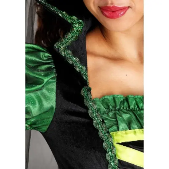 HalloweenCostumes.com Women's Enchanted Green Witch Halloween Costume | Adult Witch Costumes image {2}