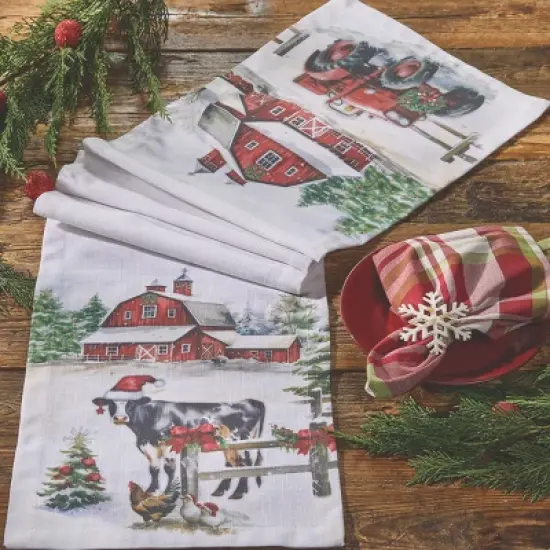 Park Designs Christmas At The Farm Table Runner 13" X 54" image {1}