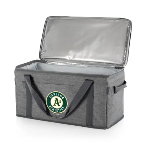 MLB Oakland Athletics 64 Can Collapsible Cooler - Heathered Gray image {1}