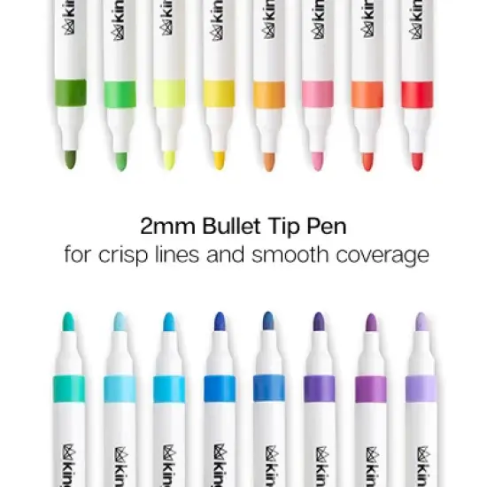 KINGART Acrylic Paint Markers 48 Colors image {3}