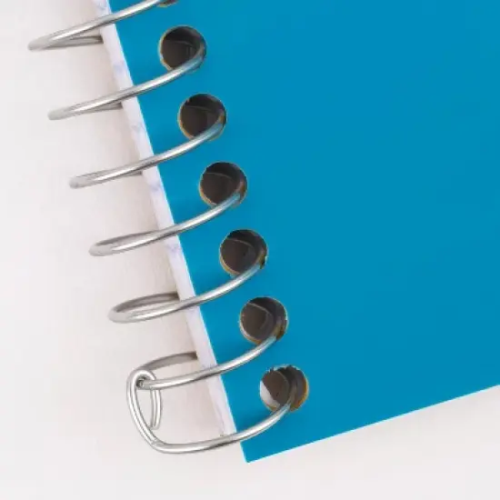 Five Star 80pg 2 Subject College Ruled Notebook 9.5"x6": Spiral, Wire-Bound, Acid-Free, Perforated, Water-Resistant, Pocket image {4}