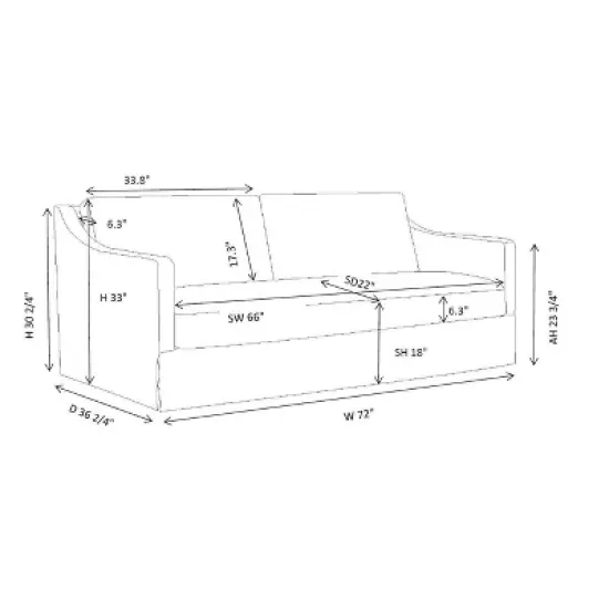 Vivian Park Upholstered Sofa - Threshold&trade; designed with Studio McGee image {10}