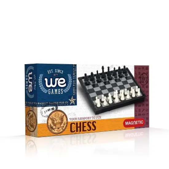 WE Games Travel Magnetic Folding Chess Set image {4}
