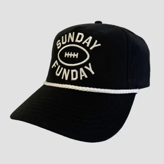Men's Sunday Funday Baseball Hat - Black image {2}
