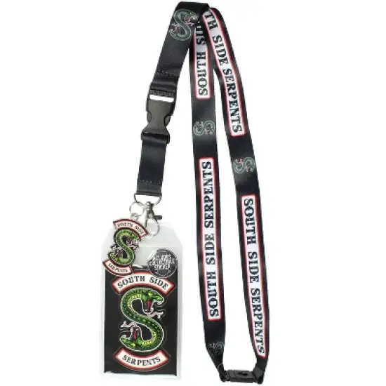 Riverdale Southside Serpents ID Lanyard Badge With 2" Rubber Charm Pendant image {4}