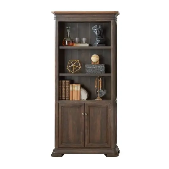 78" Sonoma Bookcase with Doors Brown - Martin Furniture image {1}