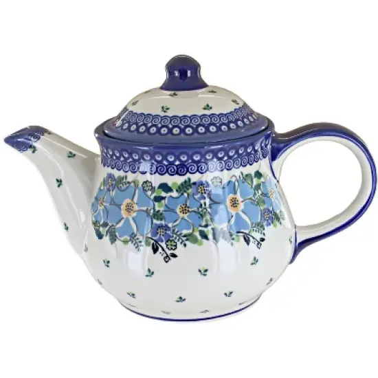 Blue Rose Polish Pottery CZ01 Galia Teapot image {4}