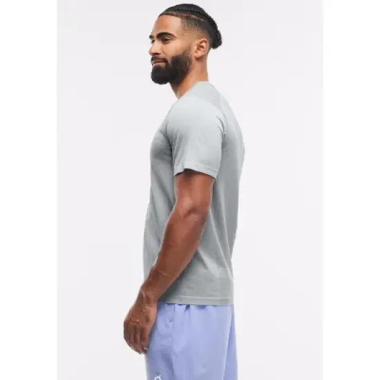 Peloton Men's Seamless Short Sleeve, Light Heather Grey image {1}