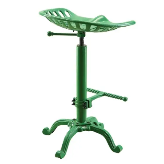 Adjustable Tractor Seat Stool Green - Carolina Chair and Table image {2}