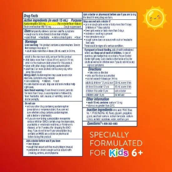 Vicks DayQuil Kids' Cough & Cold + Fever Liquid - Grape - 8 fl oz image {9}