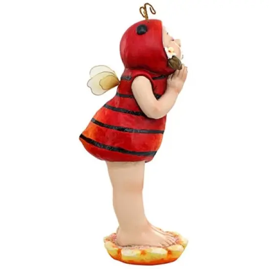 Design Toscano Sarah the Lady Bug Fairy Garden Helper Statue image {5}