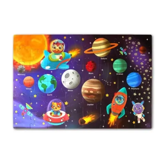 B. toys - Floor Puzzles Gigantic Jigsaw - Solar System, Ocean, Dinosaur - 3pk - 144pc image {7}