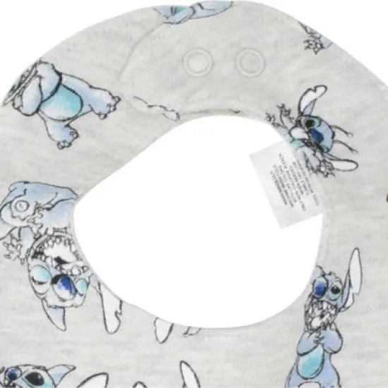 Disney One Size 3 Pack Bibs Blue and Grey image {4}