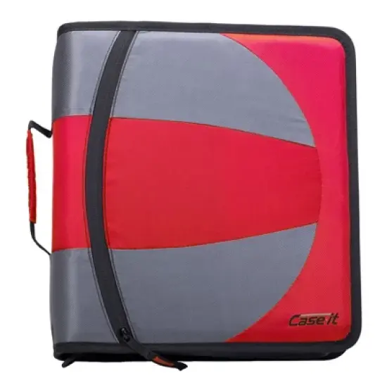 Case-it The Dual 2-in-1 Zipper Binder Includes Pencil Pouch Multiple Pockets - 600 Sheet Capacity - Comes with Shoulder Strap image {5}