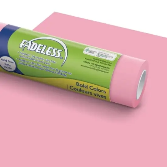 4pk 4'x12' Fadeless Bulletin Board Art Paper Pink - Pacon: Teaching Aid, Reward Chart, School Props, Grades 1-10 image {3}