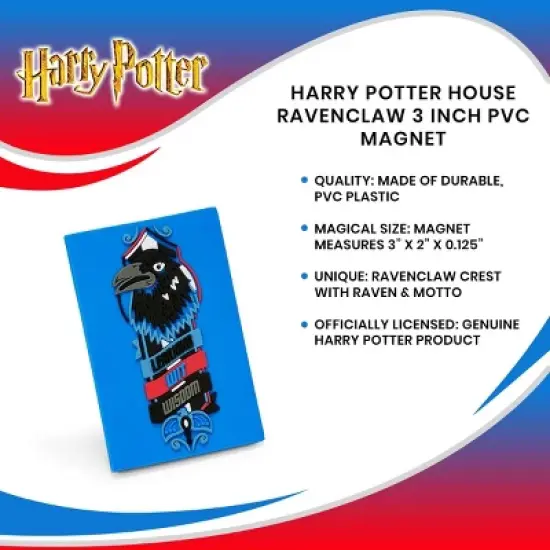 Seven20 Harry Potter House Ravenclaw 3 Inch PVC Magnet image {6}