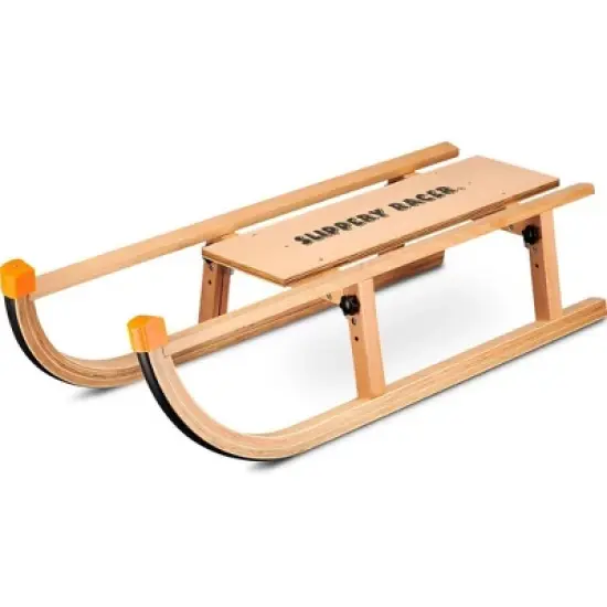 Slippery Racer Kids Wooden Foldable Snow Sled. image {7}