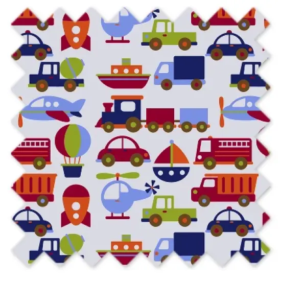 Bacati - Transportation Crib or Toddler Bed Skirt image {2}