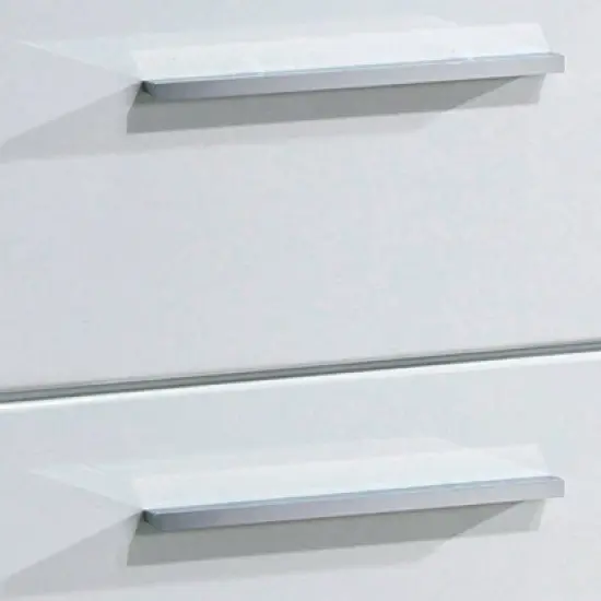 Contemporary Nightstand White - Benzara image {2}