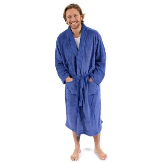 Leveret Mens Fleece Robe image {4}