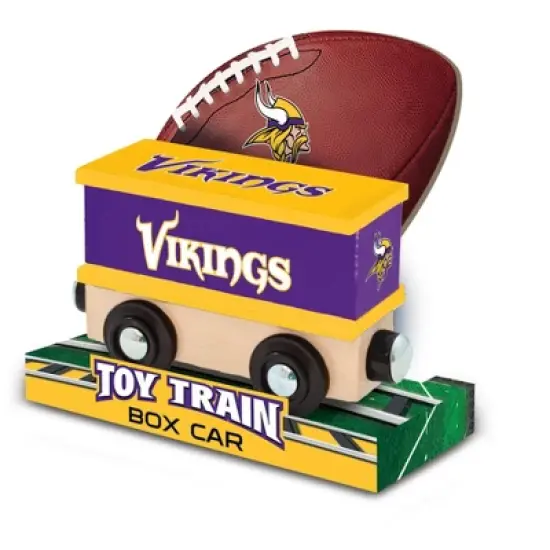 MasterPieces Wood Train Box Car - NFL Minnesota Vikings image {2}