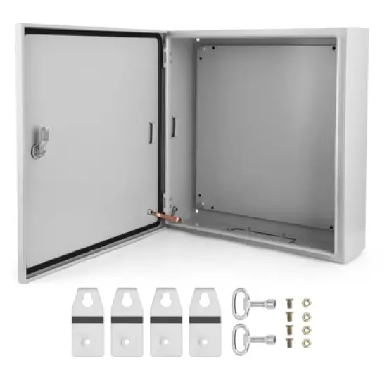 Garvee NEMA Weatherproof Electrical Box, NEMA 4X Enclosure with Lock & Mounting Plate, Steel Junction Box for Indoor/Outdoor image {13}