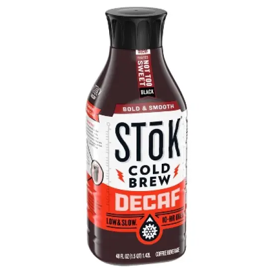 SToK Decaf Not Too Sweet Cold Brew Coffee - 48 fl oz image {1}
