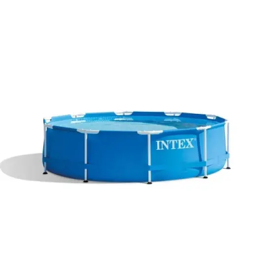 Intex 10ft x 30in Metal Frame Above Ground Swimming Pool Set with Filter Pump image {2}